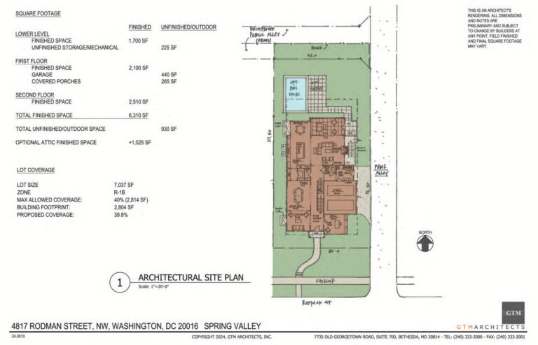 4817 Rodman site plan