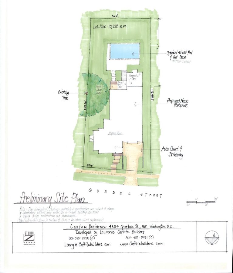 4834 Quebec Site Plan